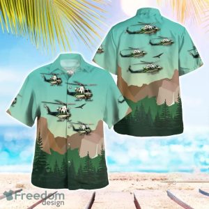 Miami-Dade Fire Rescue Bell 412EP Hawaiian Shirt Beach Summer Gift