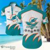 Miami Dolphins Big Logo Hawaiian Summer Beach Shirt Full Print