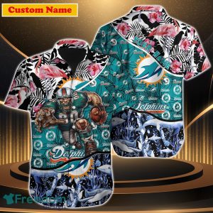 Miami Dolphins NFL Custom Name Hawaiian Shirt Best Gift For Men Women