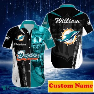 Miami Dolphins NFL Custom Name Hawaiian Shirt For Men Women Best Gift For Real Fans