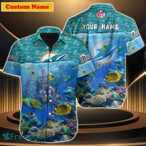 Miami Dolphins NFL Custom Name Hawaiian Shirt For Men Women Gift For Real Fan