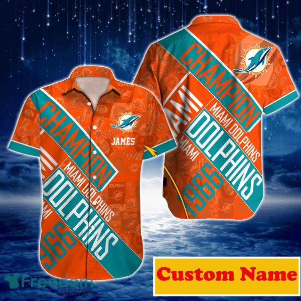 Miami Dolphins NFL Custom Name Hawaiian Shirt For Men Women Gift For Real Fans