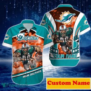 Miami Dolphins NFL Custom Name Hawaiian Shirt For Men Women Great Gift For Real Fans
