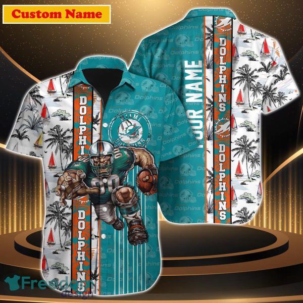 Miami Dolphins NFL Custom Name Hawaiian Shirt For Men Women Impressive Gift For Fan