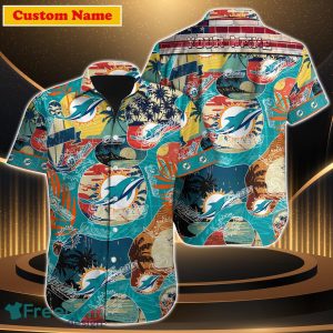 Miami Dolphins NFL Custom Name Hawaiian Shirt For Men Women Special Gift For Fan