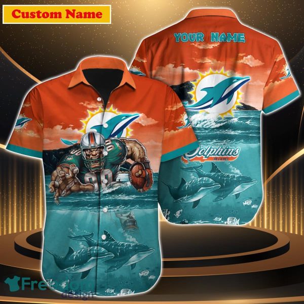 Miami Dolphins NFL Custom Name Hawaiian Shirt For Men Women Special Gift For Real Fan