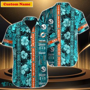 Miami Dolphins NFL Custom Name Hawaiian Shirt For Men Women Style Gift For Fan