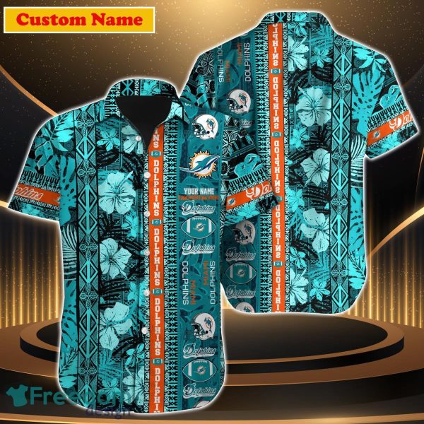 Miami Dolphins NFL Custom Name Hawaiian Shirt For Men Women Style Gift For Fan