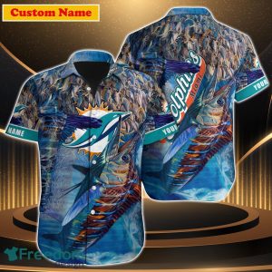 Miami Dolphins NFL Custom Name Hawaiian Shirt For Men Women Style Gift For Real Fan