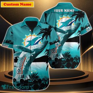 Miami Dolphins NFL Custom Name Hawaiian Shirt For Men Women Unique Gift For Fan