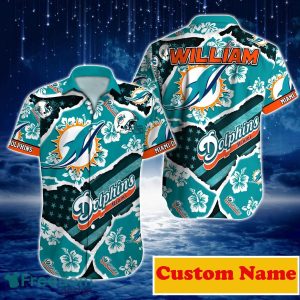 Miami Dolphins NFL Custom Name Hawaiian Shirt For Men Women Unique Gift For Real Fans