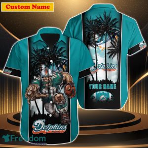 Miami Dolphins NFL Custom Name Hawaiian Shirt Special Gift For Men Women