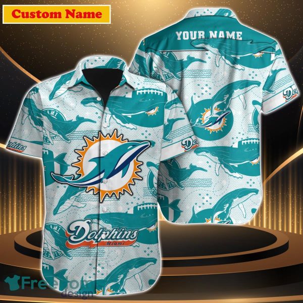 Miami Dolphins NFL Custom Name Hawaiian Shirt Special Gift For Men Women Fans