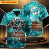 Miami Dolphins NFL Custom Name Hawaiian Shirt Unique Gift For Men Women Fans