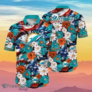 Miami Dolphins NFL Hawaiian Shirt 4th Of July Independence Day Special Gift For Men And Women Fans