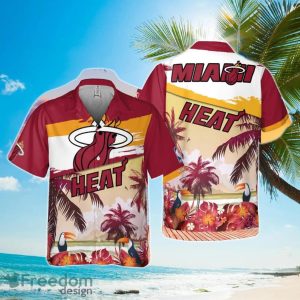 Miami Heat Beach Pattern Colorful Print Hawaiian Shirt