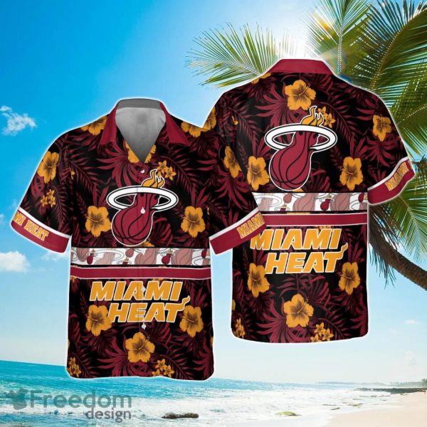 Miami Heat National Basketball Association 2023 Hibiscus Logo Hawaiian Shirt