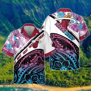 Miami Heat Polynesian Pattern National National Basketball Association 2023 Hawaiian Shirt