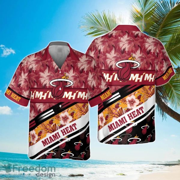 Miami Heat Tree Hawaii Pattern Cute Print Hawaiian Shirt