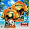 Miami Hurricanes NCAA Hawaiian Shirt Coconut Tree Waves Beach Hawaii Shirt Custom Name For Fans