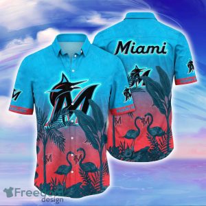 Miami Marlins MLB Flower Hawaiian Shirt Best Gift For Fans