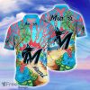 Miami Marlins MLB Flower Hawaiian Shirt For Men Women Best Gift For Fans