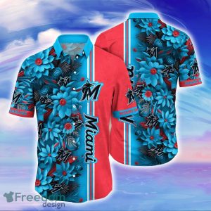 Miami Marlins MLB Flower Hawaiian Shirt For Men Women Great Gift For Real Fans