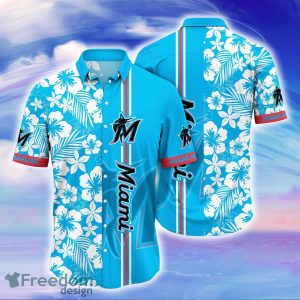 Miami Marlins MLB Flower Hawaiian Shirt For Men Women Special Gift For Fans