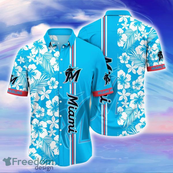 Miami Marlins MLB Flower Hawaiian Shirt For Men Women Special Gift For Fans