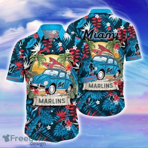 Miami Marlins MLB Flower Hawaiian Shirt For Men Women Unique Gift For Fans