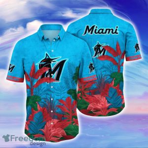 Miami Marlins MLB Flower Hawaiian Shirt Great Gift For Men Women Fans