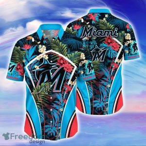 Miami Marlins MLB Flower Hawaiian Shirt Special Gift For Men Women  Fans