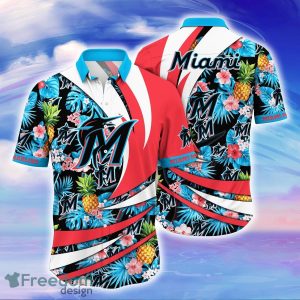 Miami Marlins MLB Flower Hawaiian Shirt Style Gift For Men Women Fans
