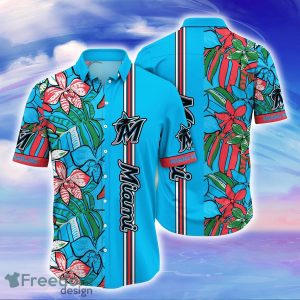 Miami Marlins MLB Flower Hawaiian Shirt Unique Gift For Fans