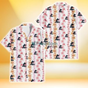 Miami Marlins Pink Hibiscus Yellow Pink Orchid White Background 3D Hawaiian Shirt Gift For Fans