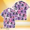 Miami Marlins White Purple Hibiscus Pink Hummingbird Pink Background 3D Hawaiian Shirt Gift For Fans