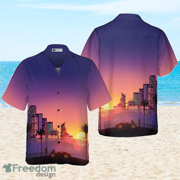 Miami Sunset Hawaiian Shirt Best Gift For Men And Women