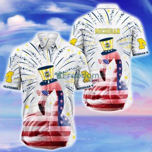 Michigan Wolverines Trending Hawaiian Shirt Gift For Men Women