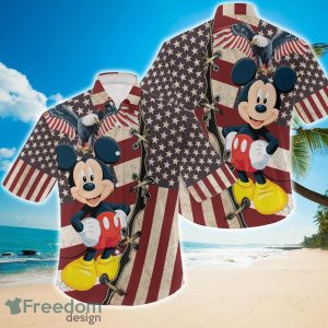 Mickey Mouse Hawaiian Shirt 4th July US Flag Patriot Day Hawaii Shirt