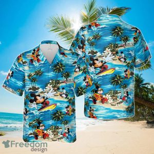 Mickey Mouse Hawaiian Shirt Summer Button Up
