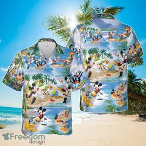 Mickey Mouse Summer Hawaiian Shirt 3D For Men And Women