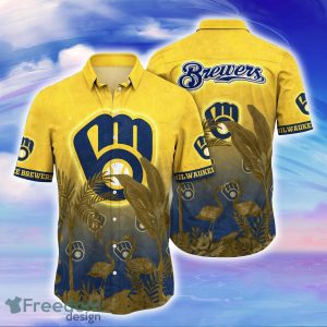 Milwaukee Brewers MLB Flower Hawaiian Shirt Best Gift For Fans