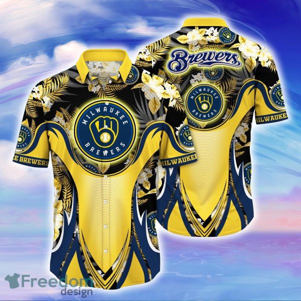 Milwaukee Brewers MLB Flower Hawaiian Shirt Impressive Gift For Men Women Fans