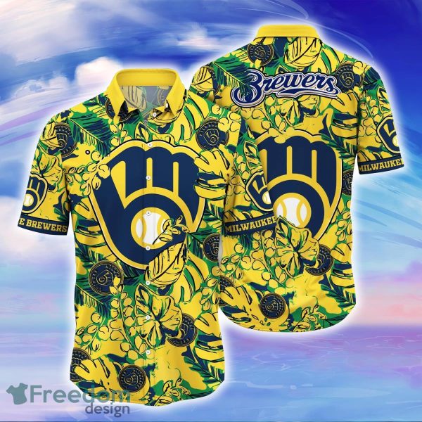 Milwaukee Brewers MLB Flower Hawaiian Shirt Special Gift For Fans