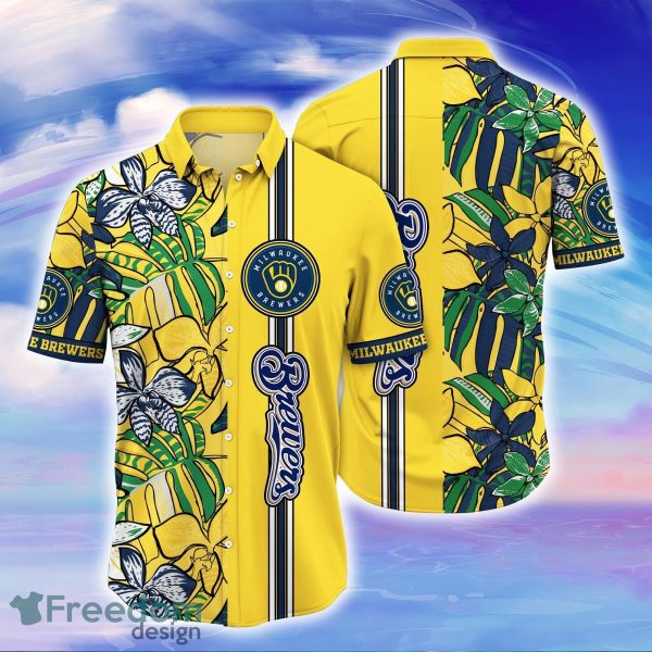 Milwaukee Brewers MLB Flower Hawaiian Shirt Unique Gift For Fans