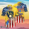 Milwaukee Brewers MLB Hawaiian Shirt 4th Of July Independence Day Ideal Gift For Men And Women Fans