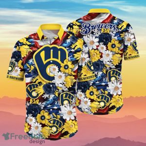 Milwaukee Brewers MLB Hawaiian Shirt 4th Of July Independence Day Special Gift For Men And Women Fans