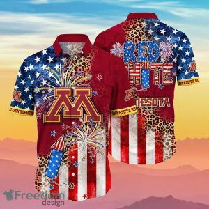 Minnesota Golden Gophers NCAA3 Hawaiian Shirt 4th Of July Independence Day Ideal Gift For Men And Women Fans