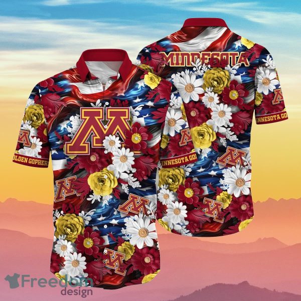 Minnesota Golden Gophers NCAA3 Hawaiian Shirt 4th Of July Independence Day Special Gift For Men And Women Fans