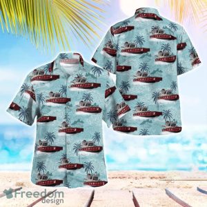 Minnesota Red Wing Fire Department Fireboat Tropical 3D Hawaiian Shirt Gift For Summer